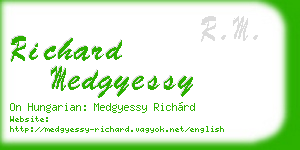 richard medgyessy business card